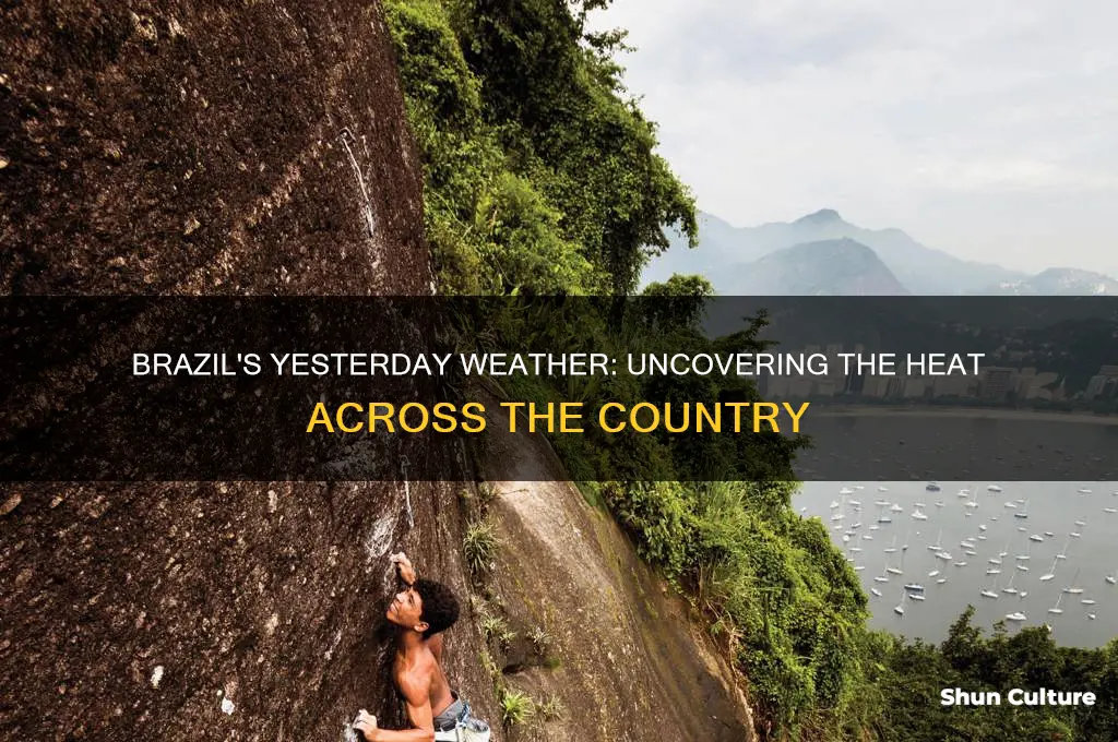 how hot is it in brazil yesterday