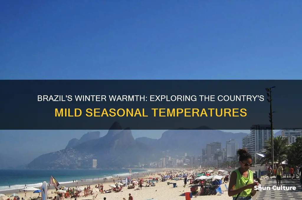 how hot is it in the winter in brazil