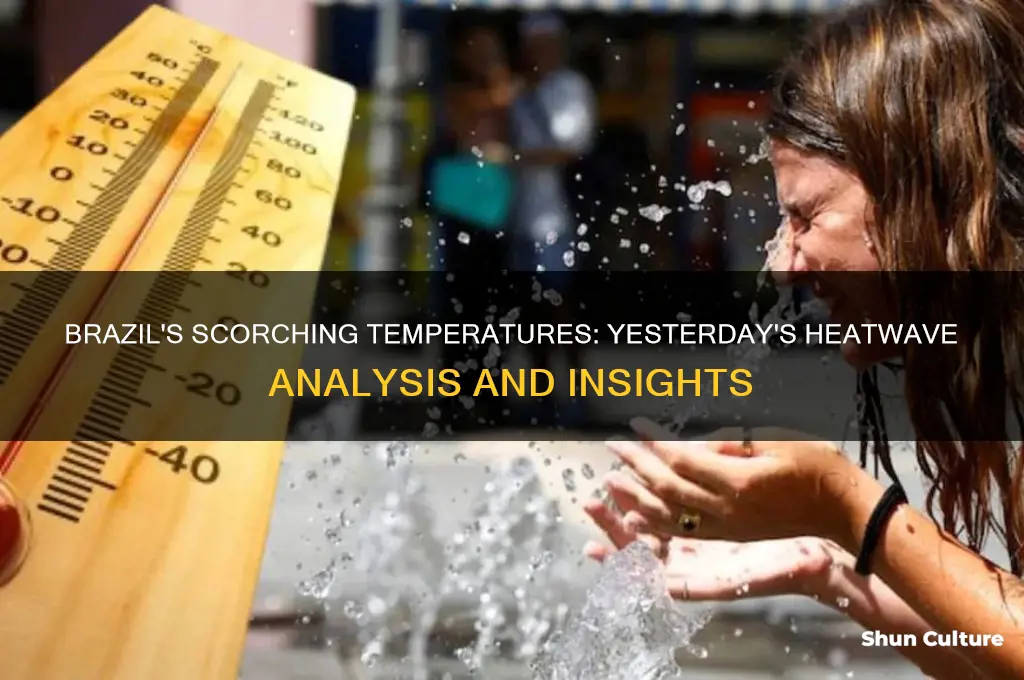 how hot was brazil yesterday
