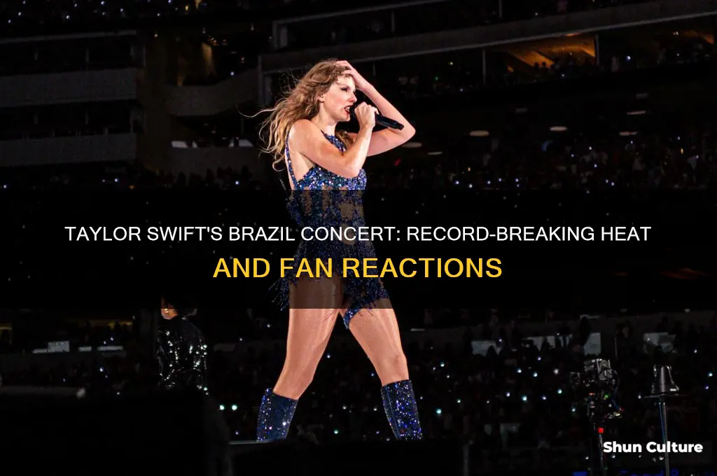how hot was it at taylor swift brazil concert