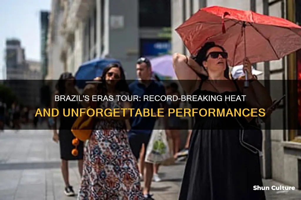 how hot was it in brazil eras tour