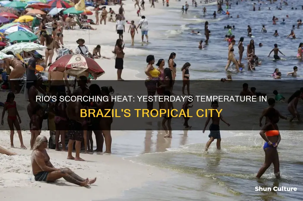 how hot was it in rio brazil yesterday