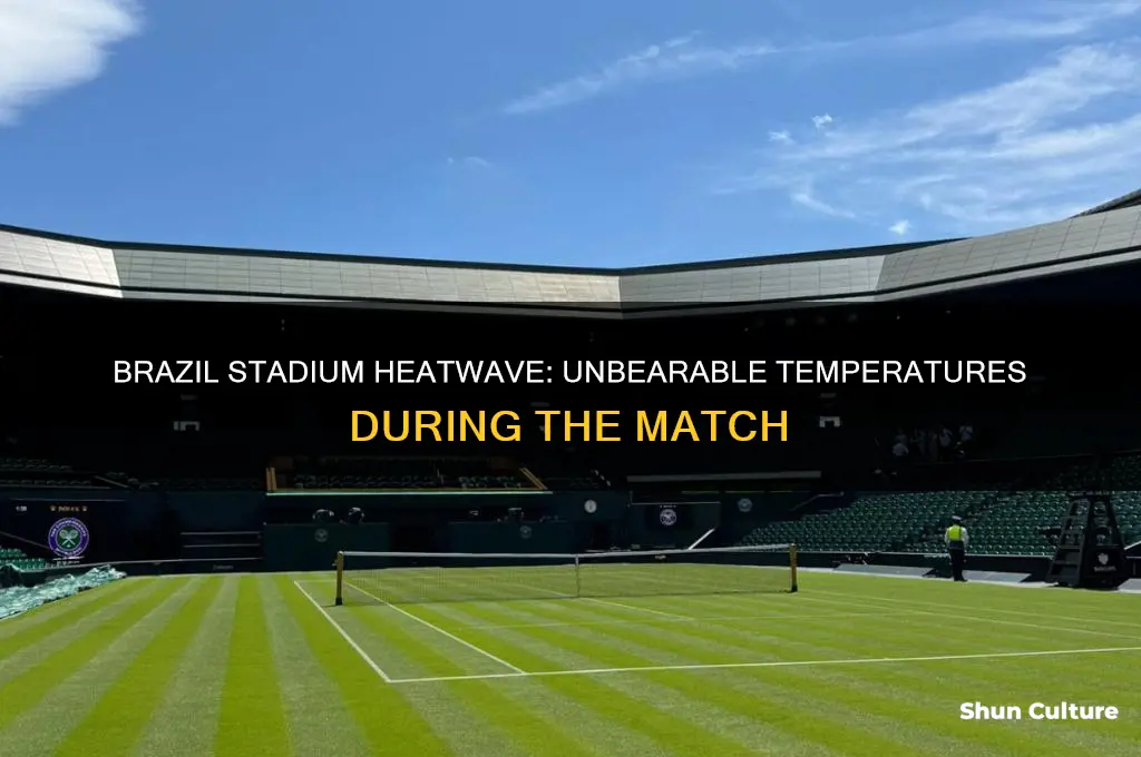how hot was the stadium in brazil