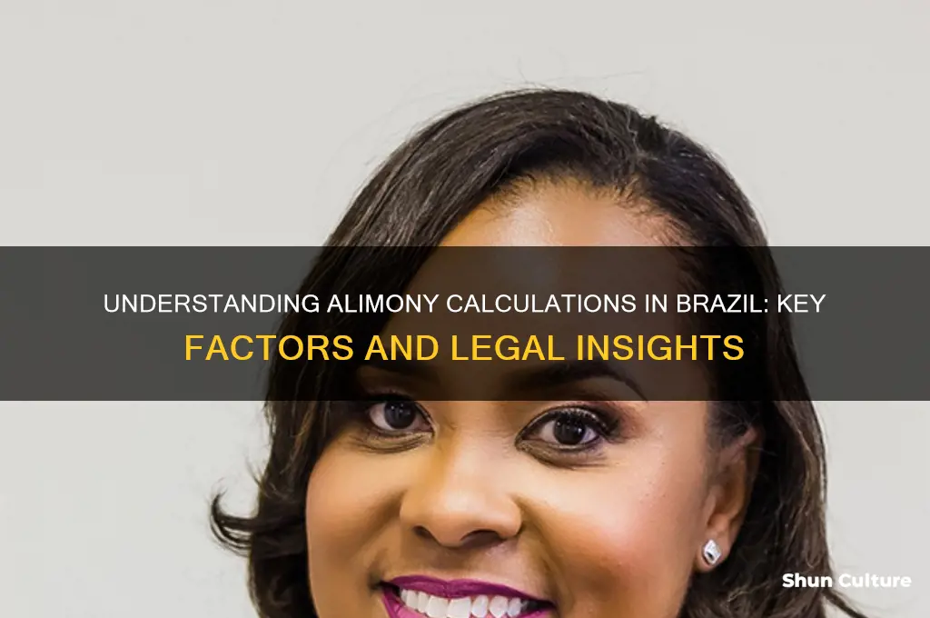 how is alimony calculated in brazil