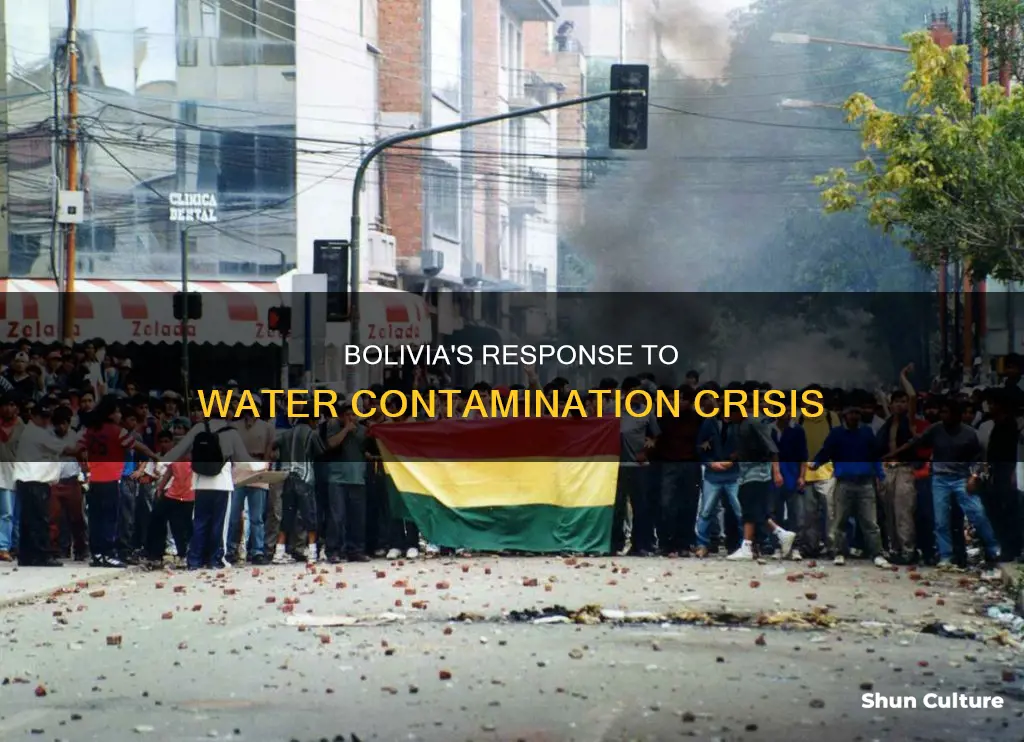 how is bolivia reacting to contaminated water