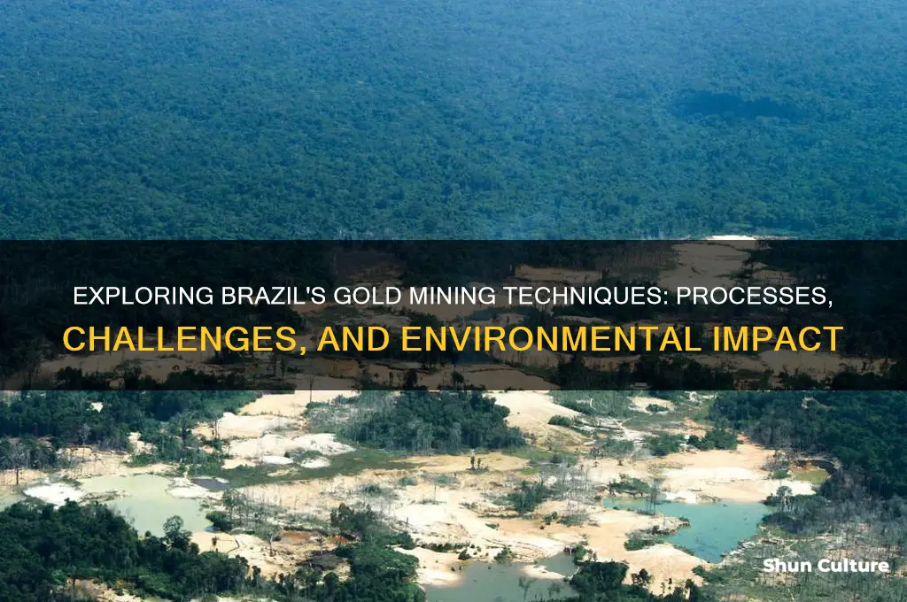 how is gold mined in brazil