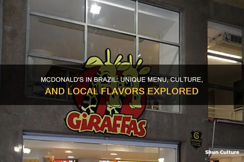 how is mc donalds different in brazil