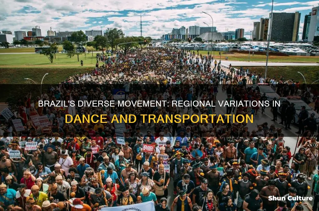 how is movement different in different parts of brazil