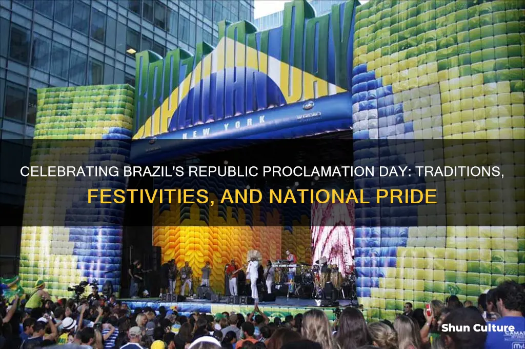 how is republic proclamation day celebrated in brazil