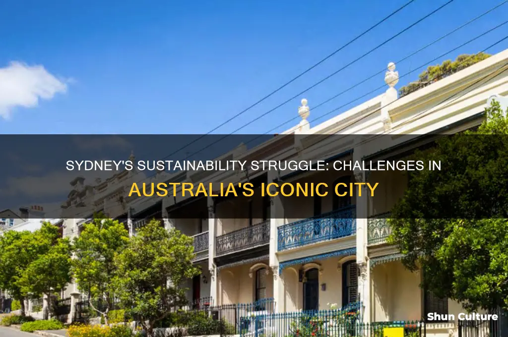 how is sustainability a challenge in sydney australi