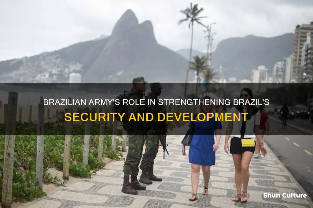 how is the brazilian army helping brazil
