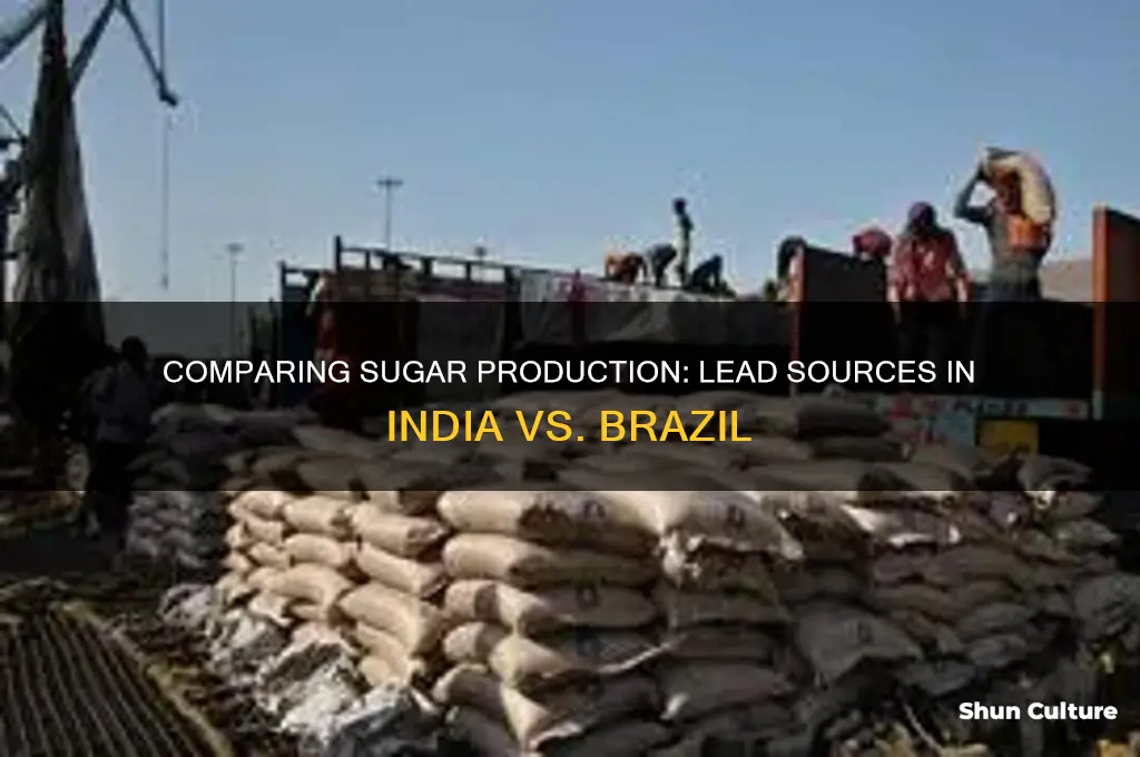 how is the lead in sugar india or brazil