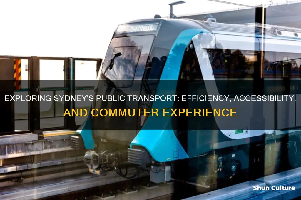 how is the public transportation in sydney australia