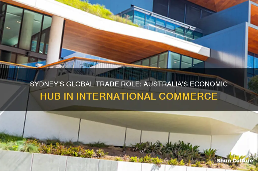 how is the sydney australia involved in international trade