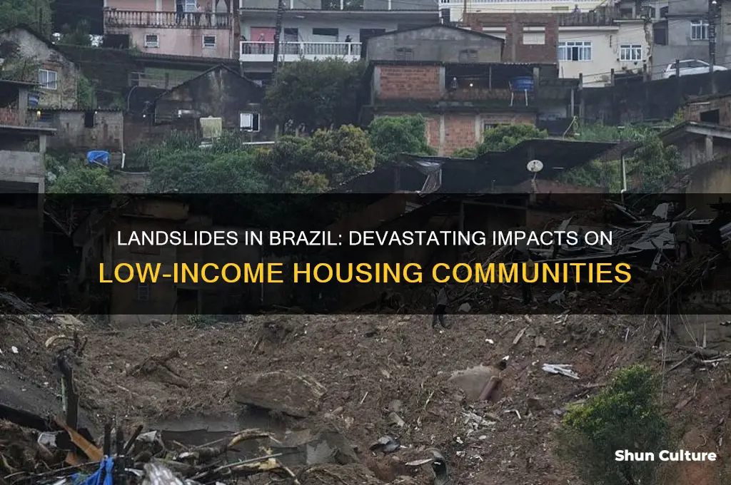 how landslides affect brazil low income housing