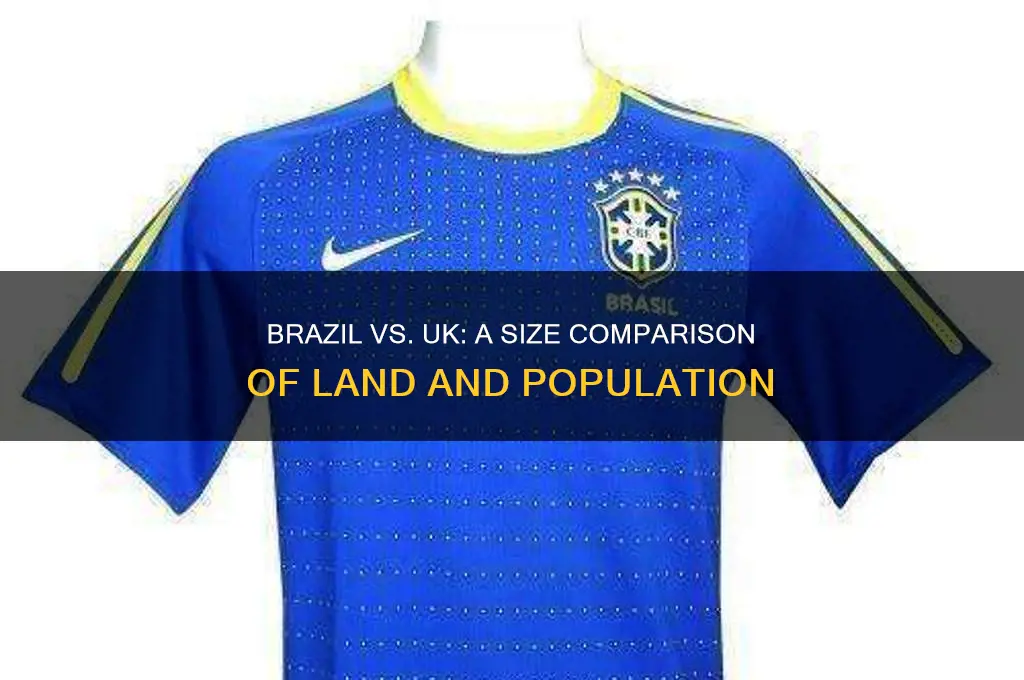 how large is brazil compared to the uk
