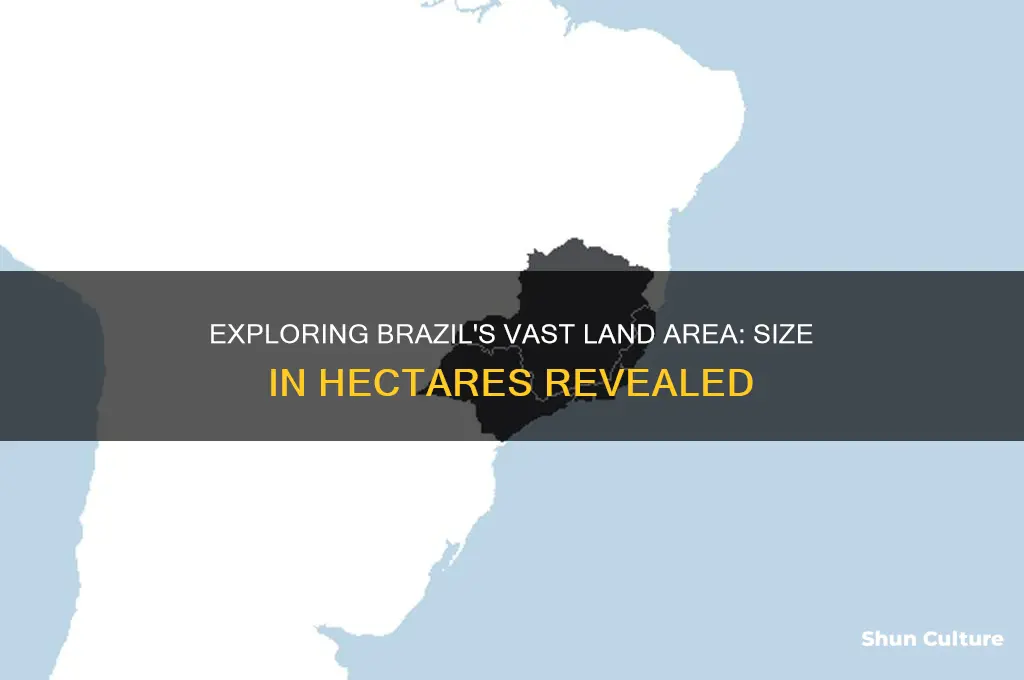 how large is brazil in hectares