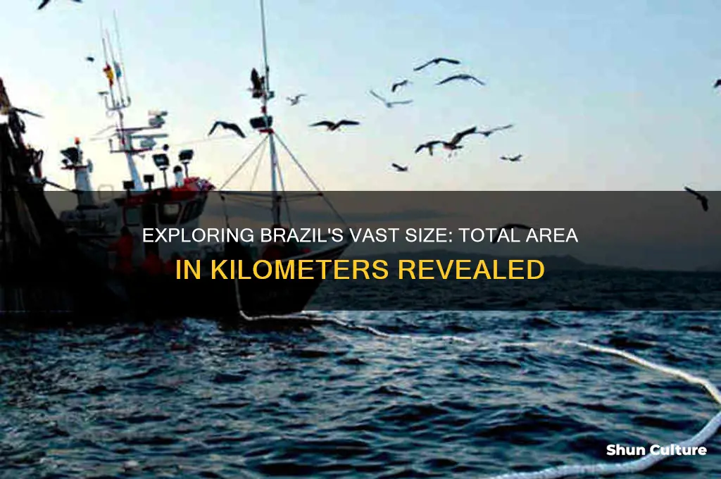 how large is brazil in kilomiters