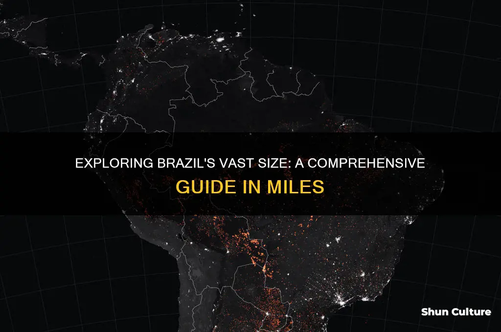 how large is brazil in miles