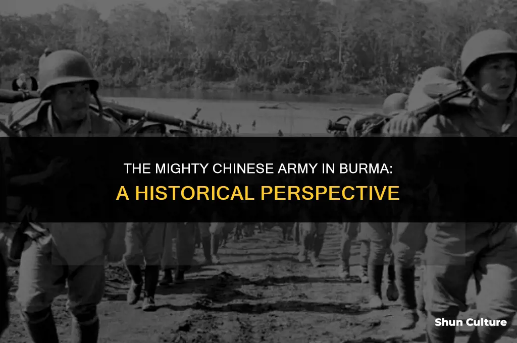 how large was the chinese army in burma