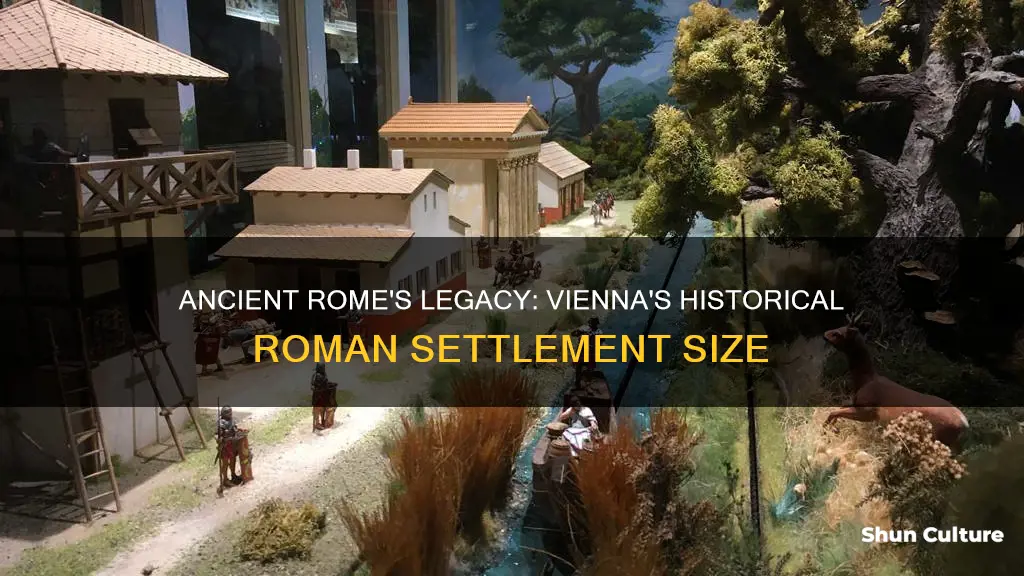 how large was the original roman settlement in vienna austria