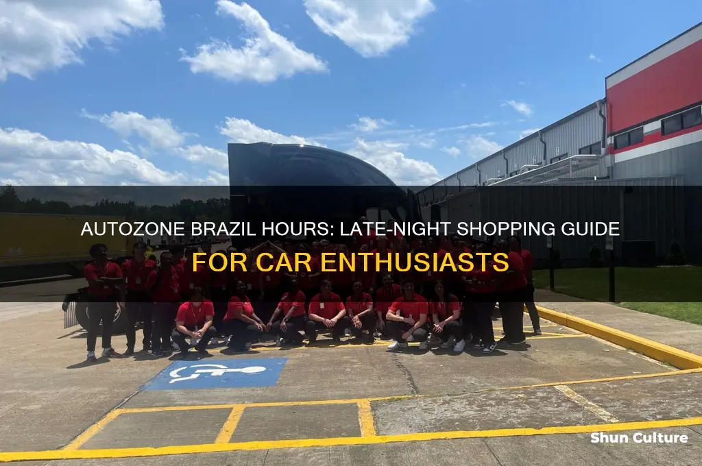how late is autozone open in brazil