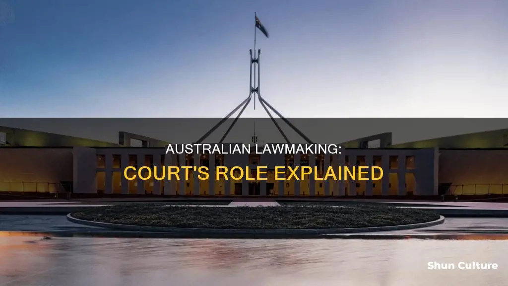 how laws are made in australia through courts