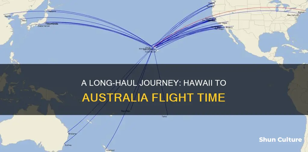 how ling to fly hawaii to australia