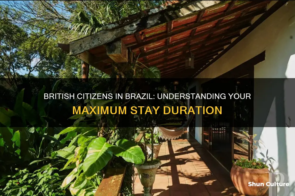 how long can a british citizen stay in brazil