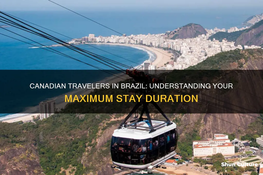 how long can a canadian stay in brazil