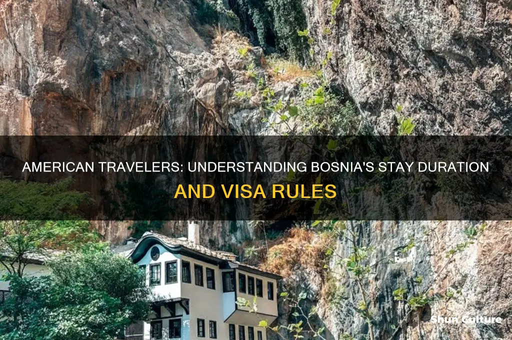 how long can an american stay in bosnia