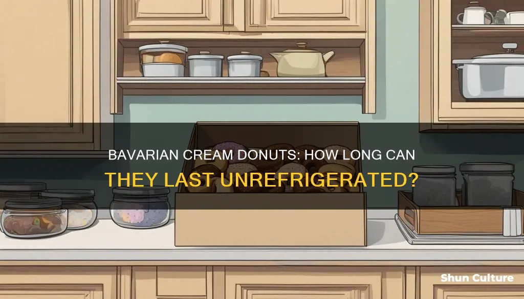 how long can bavarian cream donuts sit out