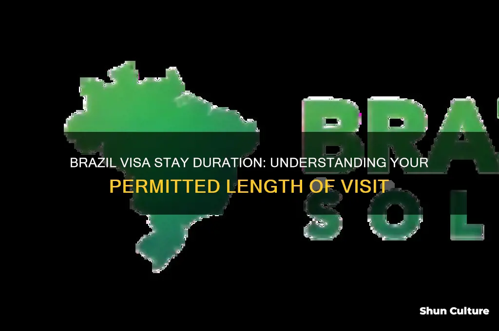 how long can I stay in brazil on a visa