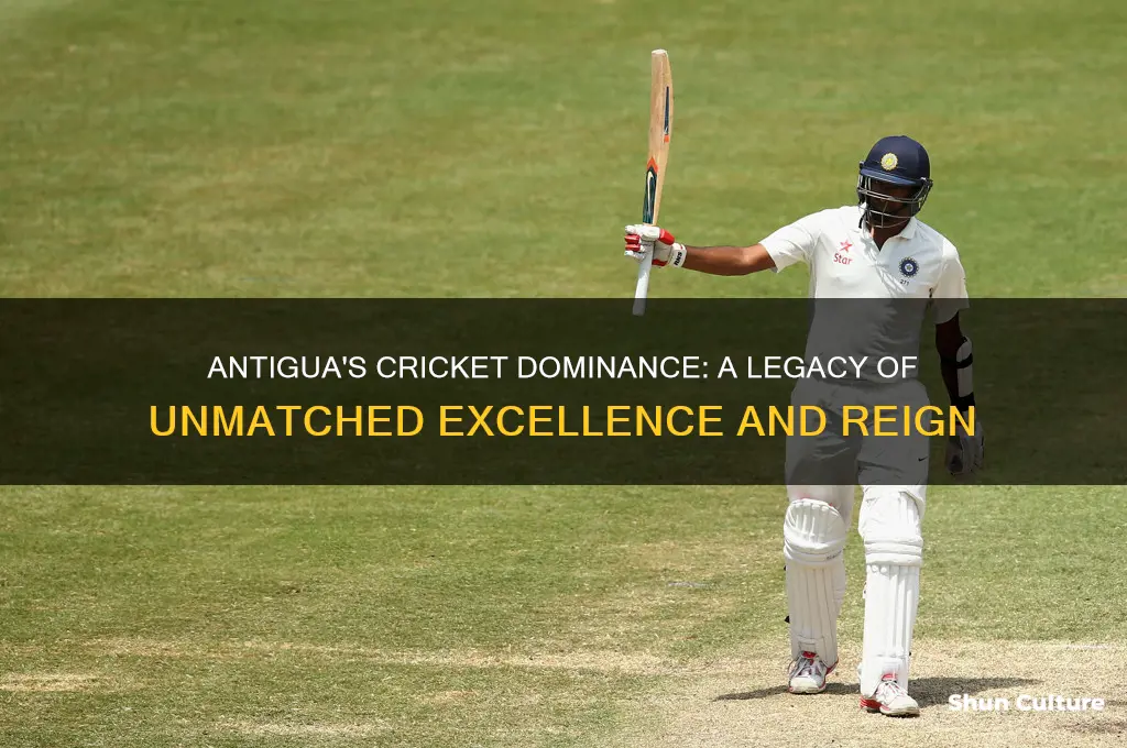 how long did antigua dominate cricket for