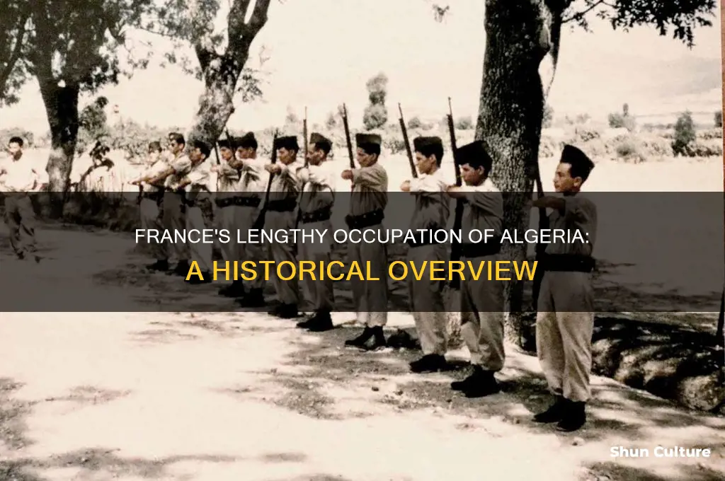 how long did france occupy algeria