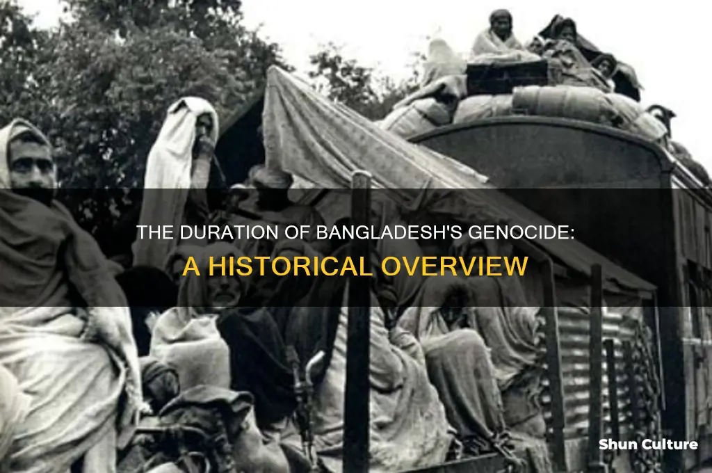 how long did the bangladesh genocide last
