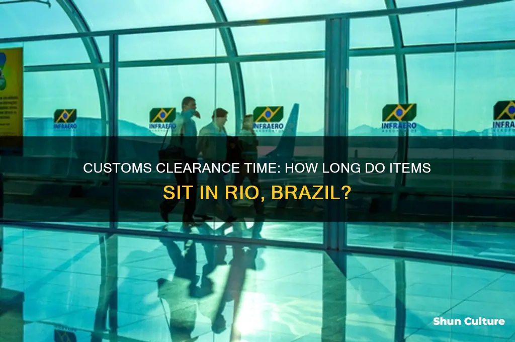 how long do items sit in customs in rio brazil