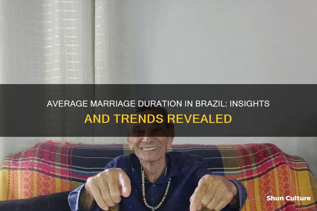 how long does average marriage last in brazil