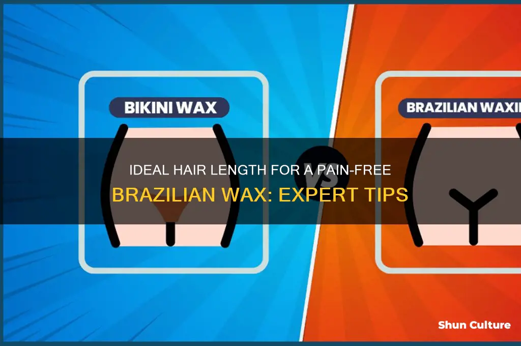 how long does hair have to be for brazil wax