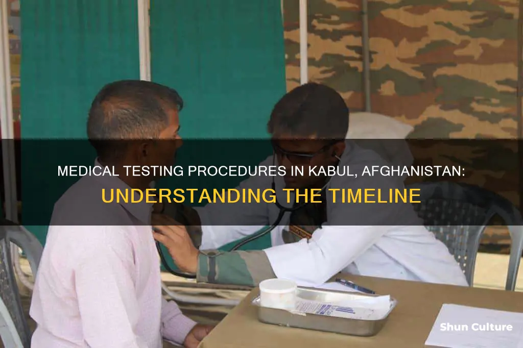 how long does the medical test take in kabul afghanistan