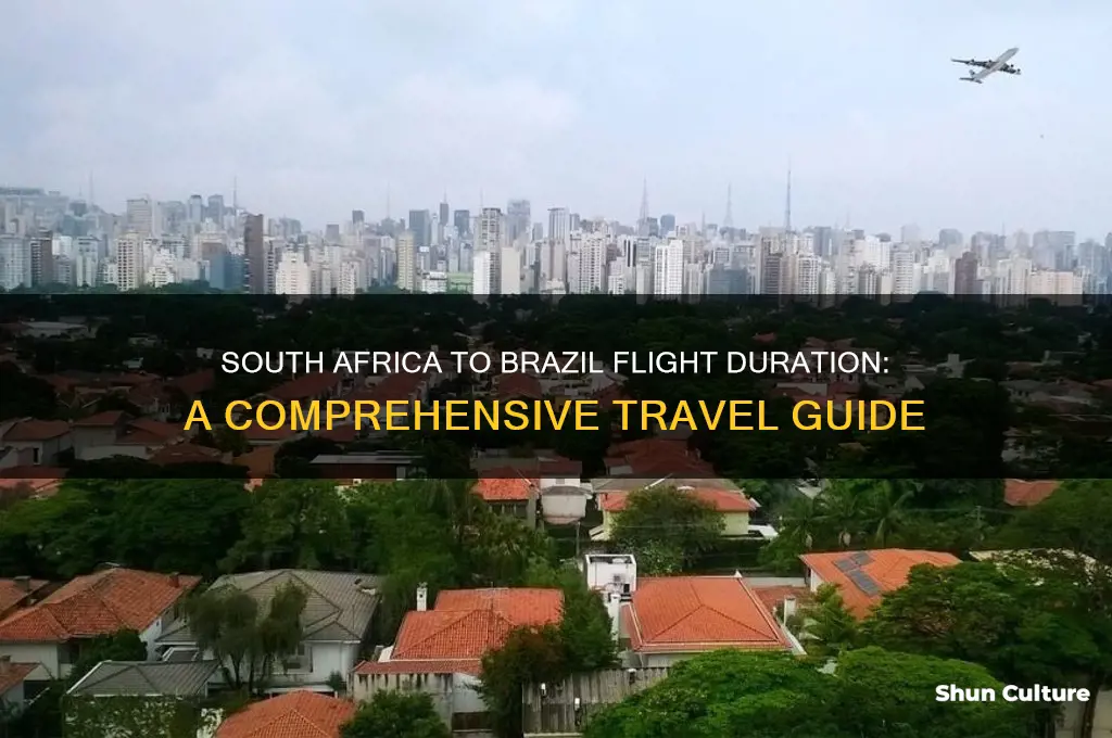 how long flight from south africa to brazil