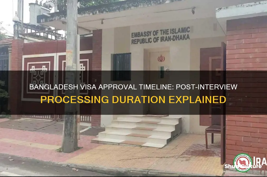 how long for visa approval after interview in bangladesh