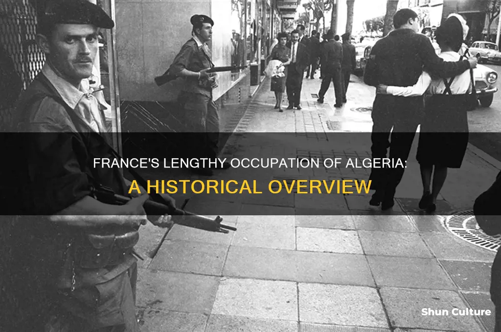 how long france occupied algeria