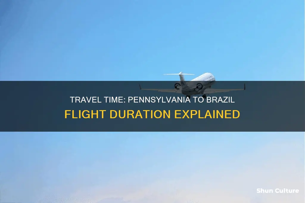how long from pensilvania to brazil