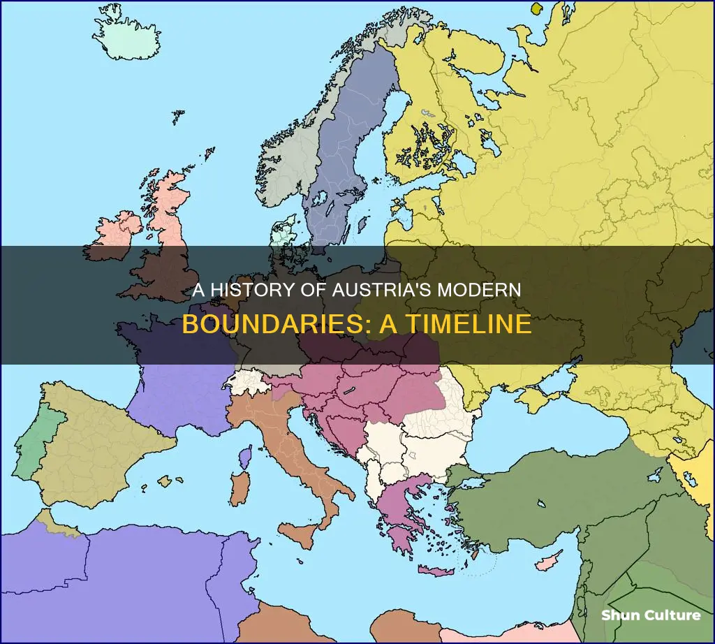 how long has austria had its present borders