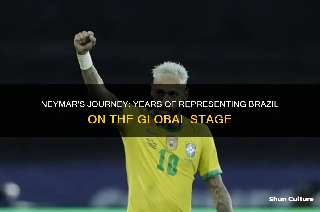 how long has neymar played for brazil