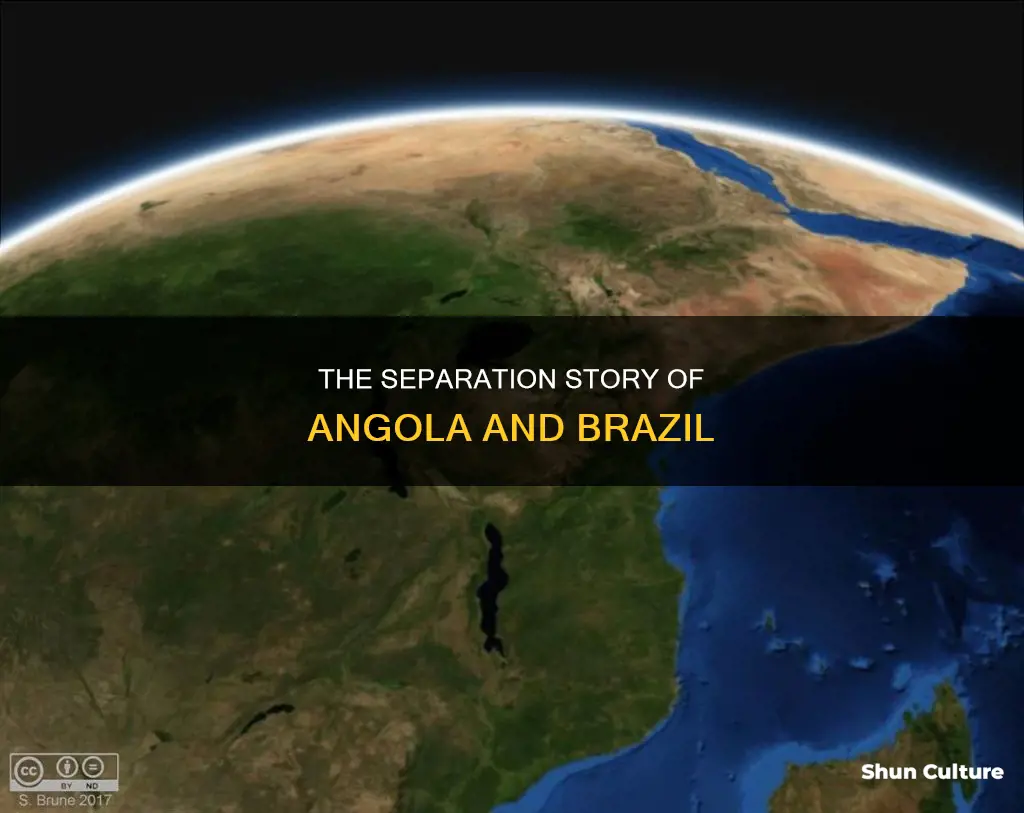 how long have angola and brazil been spreading apart