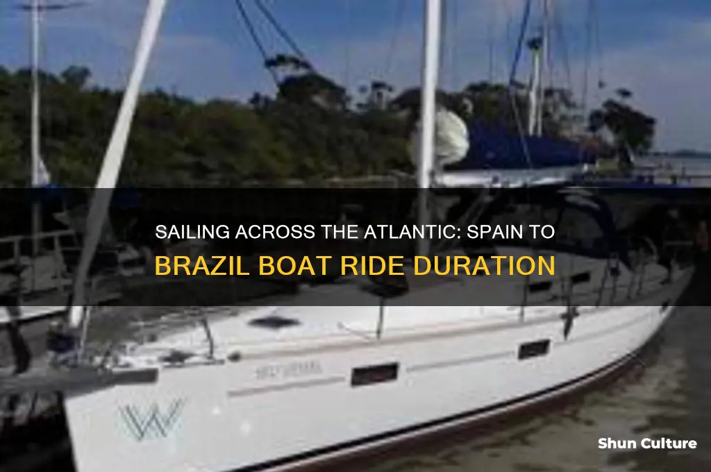 how long is a boat ride from spain to brazil