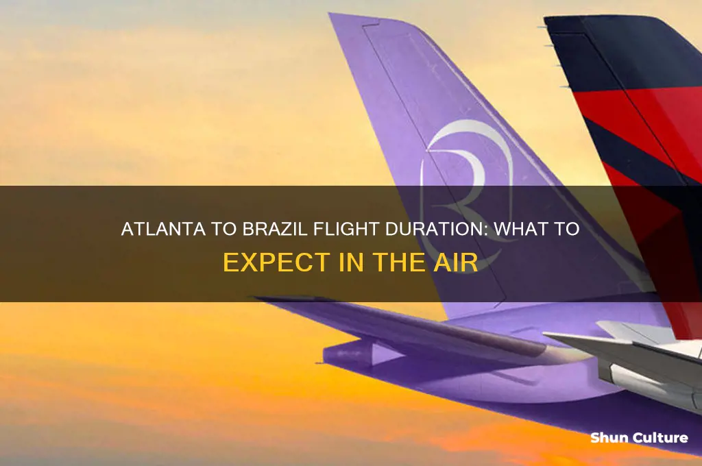 how long is a flight from atlanta to brazil