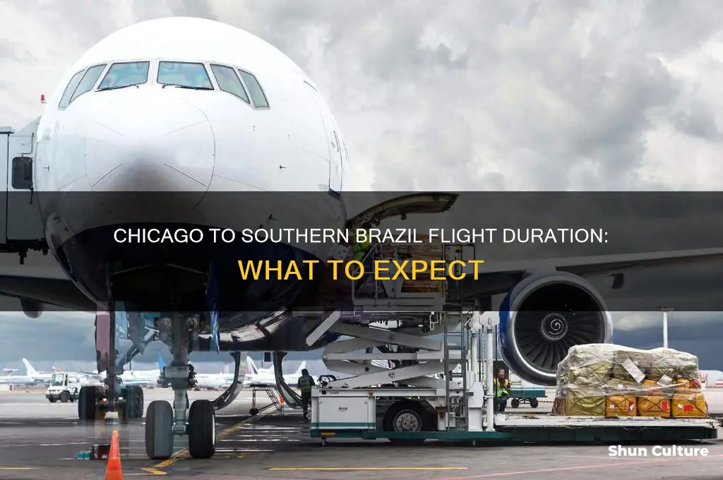 how long is a flight from chicago to aouth brazil